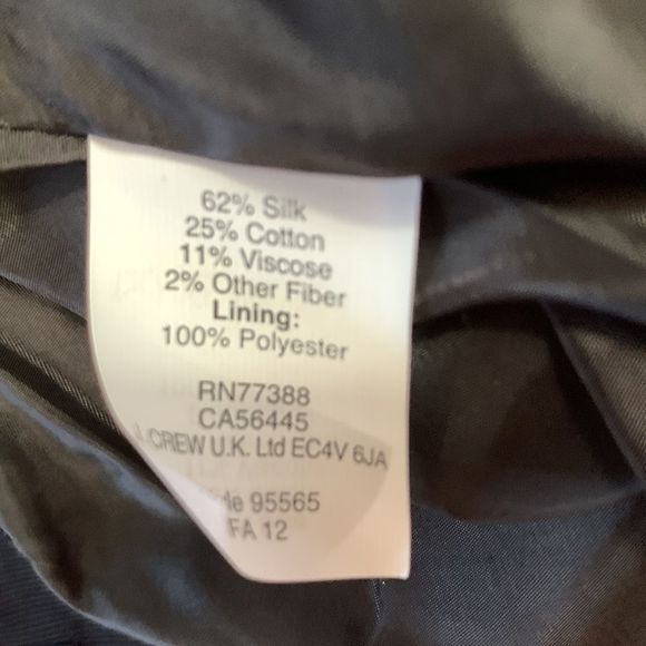 NWOT J. Crew Metallic Tweed Woven Skirt with Back Zipper Size 6 💗 - Picture 7 of 7